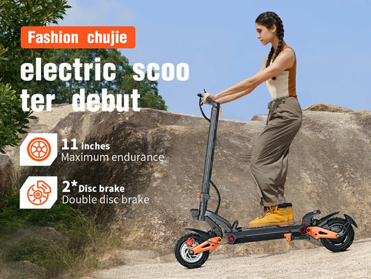  Freeboy H9 6000W dual-motor off-road electric scooter riding on trail