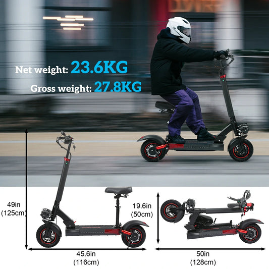 Freeboy J01 electric scooter commuting on city street