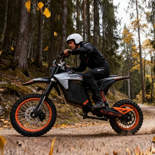 FREEBOY rugged off-road electric scooter in natural mountain environment