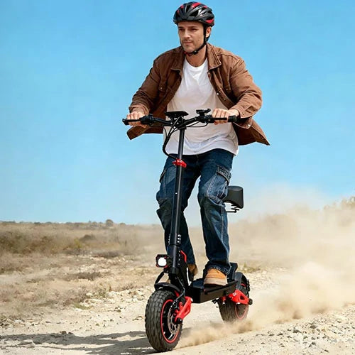 FREEBOY foldable commuter scooter male rider urban leisure scene picture