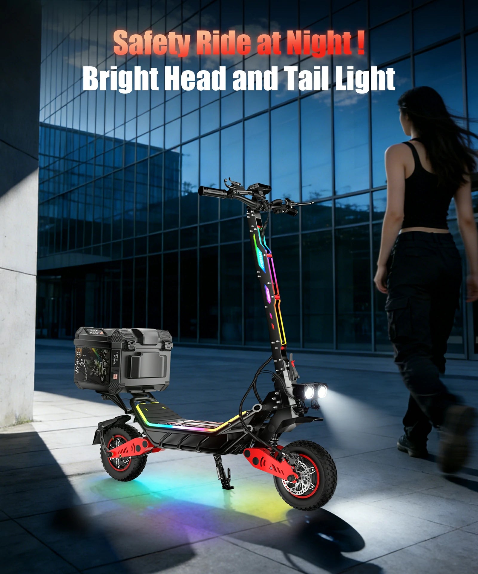FREEBOY H10 electric scooter full product core feature overview graphic