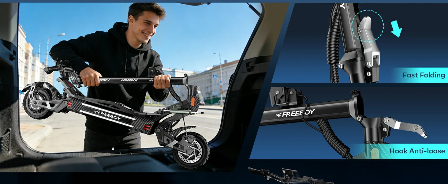 FREEBOY H16 scooter outdoor riding effect display detail image