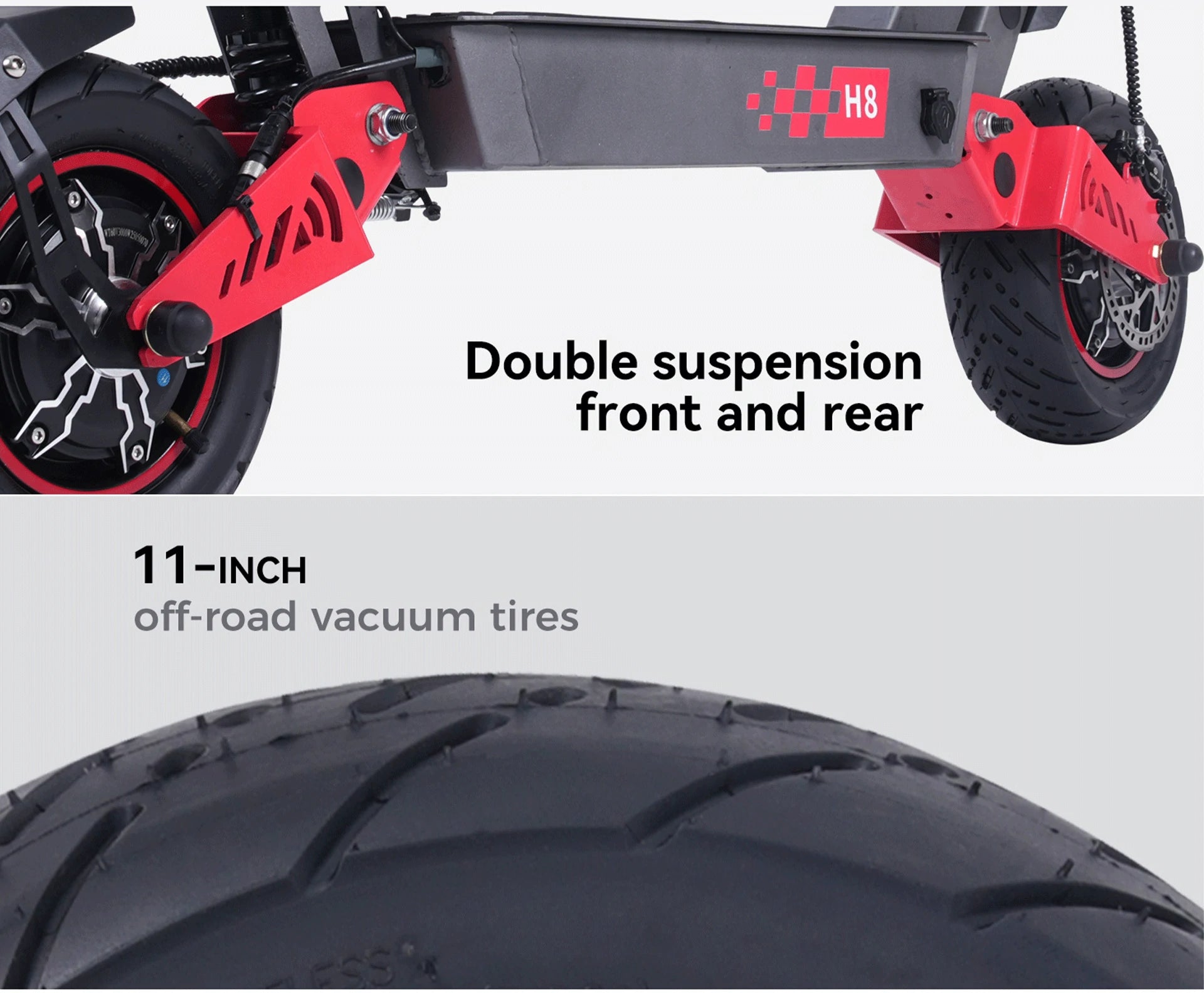 FREEBOY H8 scooter front suspension and shock absorber structure chart