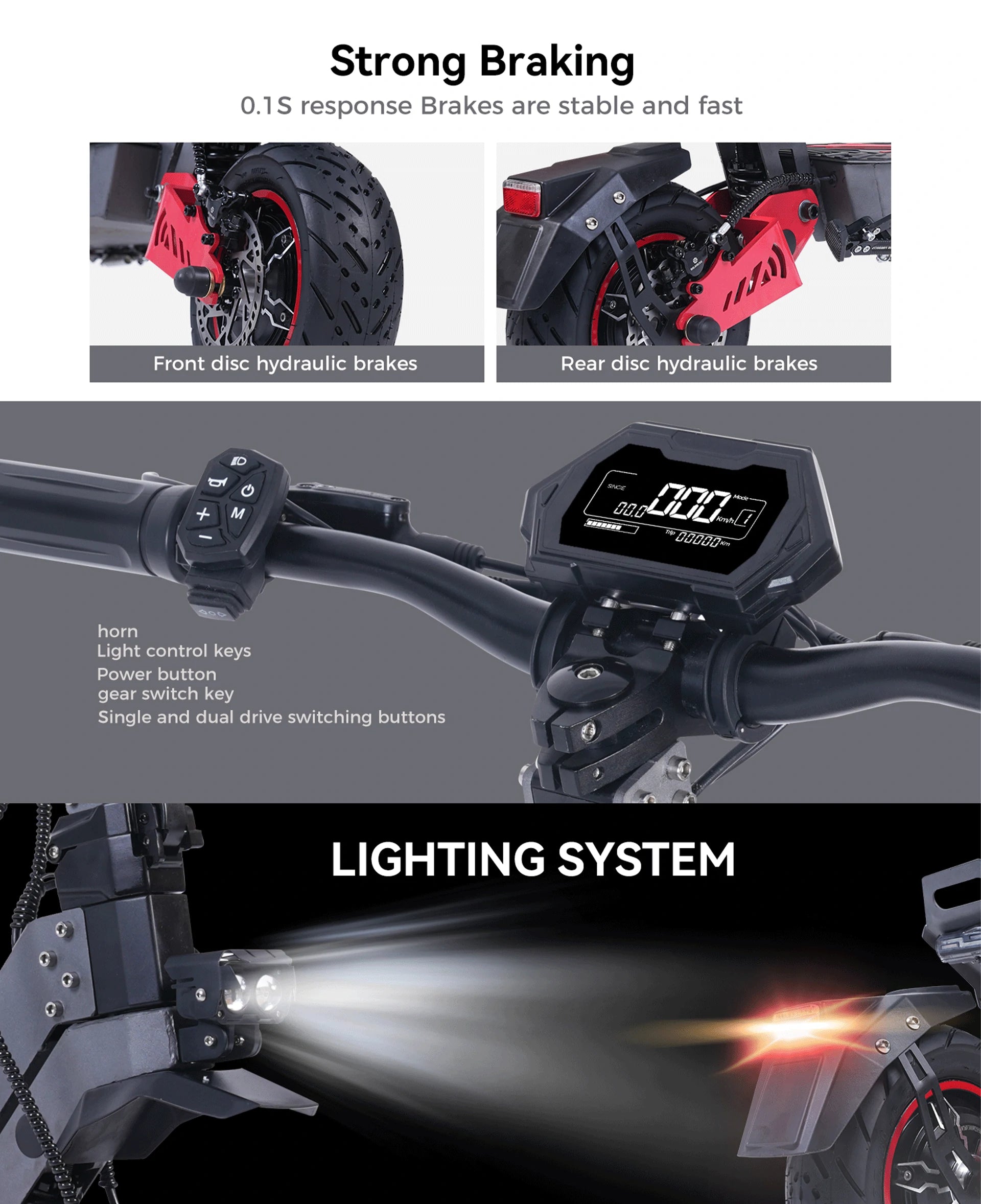FREEBOY H8 electric scooter internal control wiring assembly detail graphic