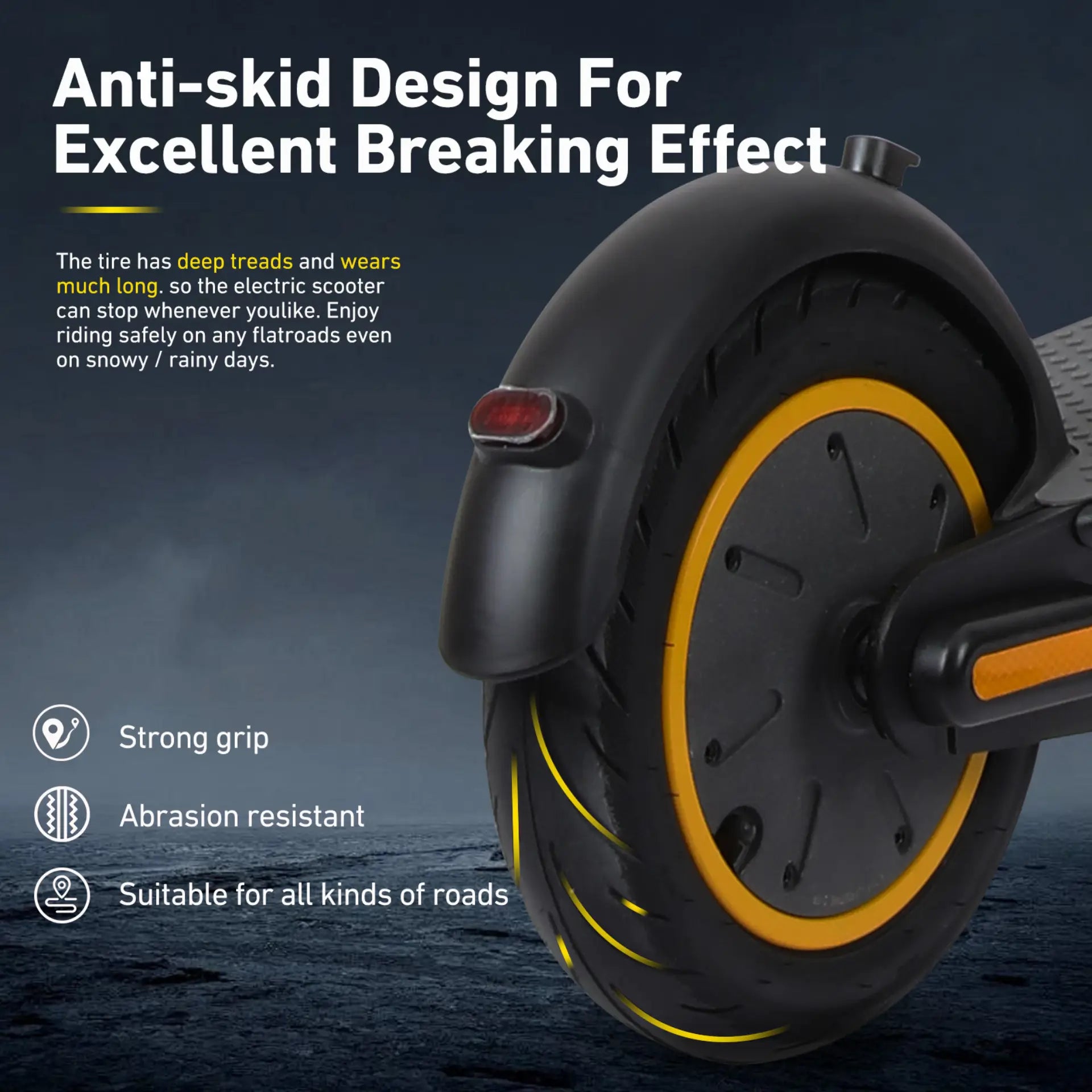 FREEBOY J05 scooter large comfortable tire specification detail image