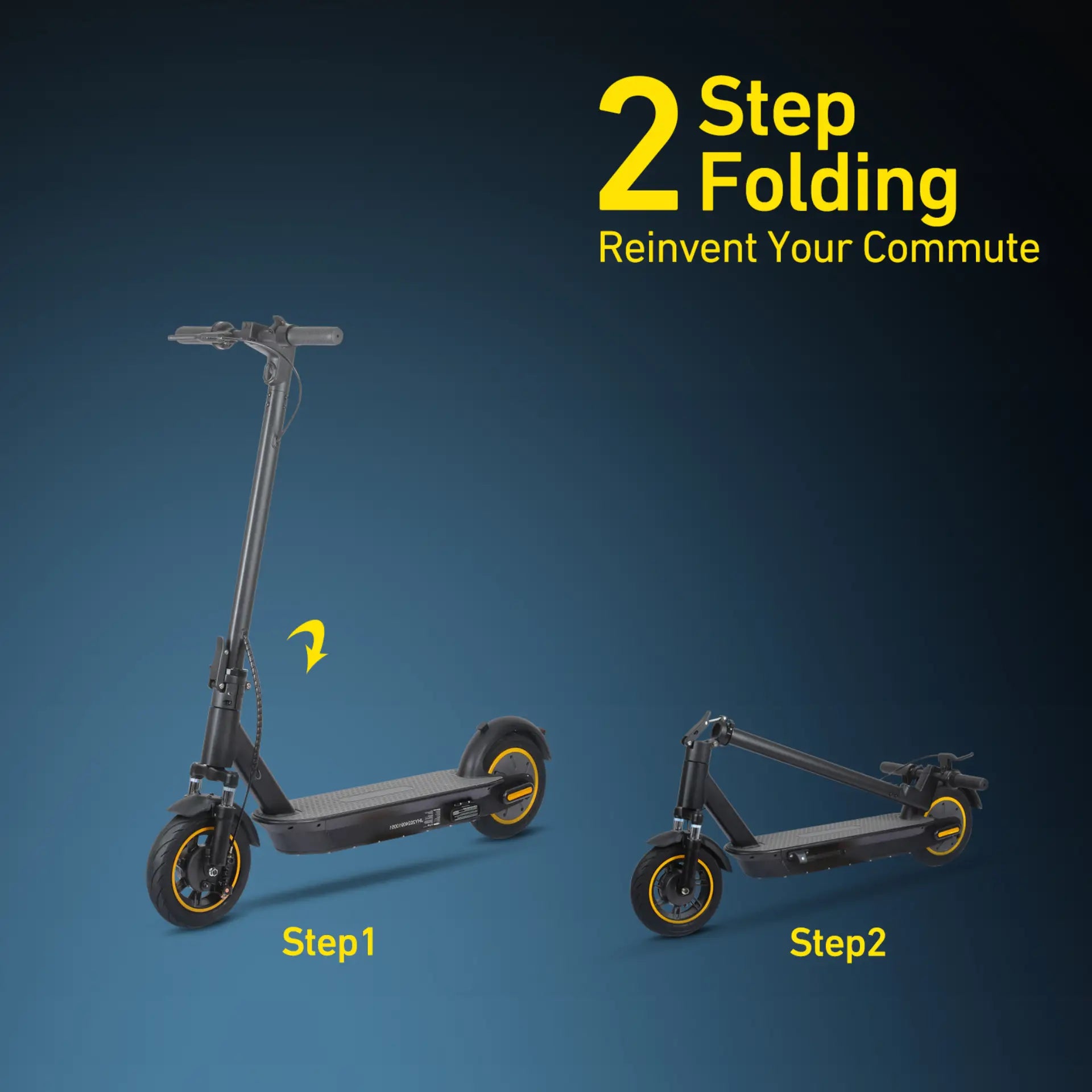 FREEBOY J05 foldable scooter folding size specification infographic