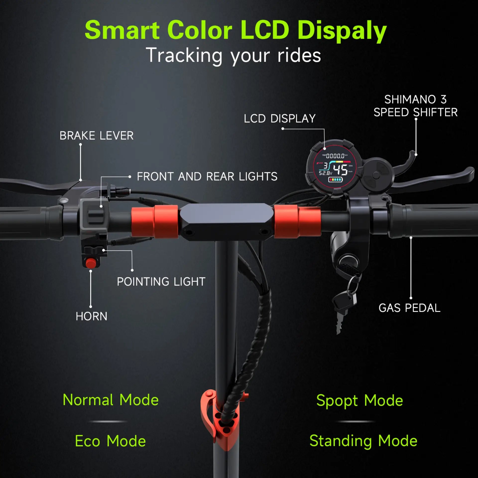 FREEBOY J11 Plus electric scooter foldable stem lock structure detail image